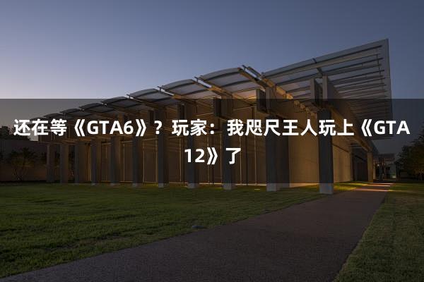 还在等《GTA6》？玩家：我咫尺王人玩上《GTA12》了